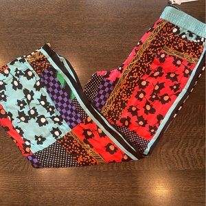 NWT Alice + Olivia Patchwork Palazzo Pant